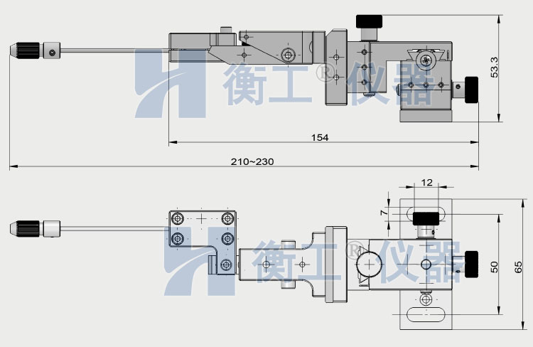 衡工HGPS01B三維探針調整座 探針座 探針夾具 探針臂 夾卡具 微調定位器 探針臺 銅鎢鋼探針